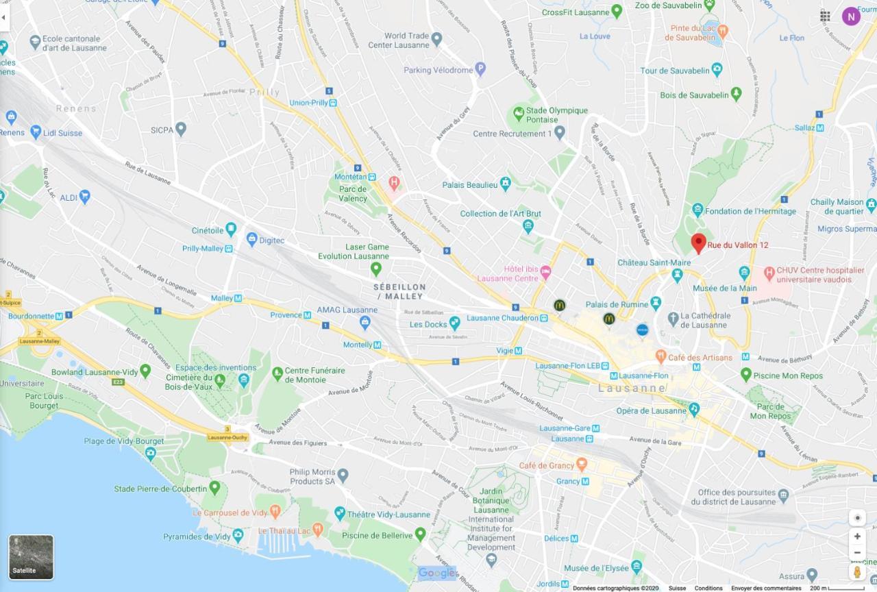 Parking Voiture & Appartement 2Pcs Lausanne Centre ภายนอก รูปภาพ